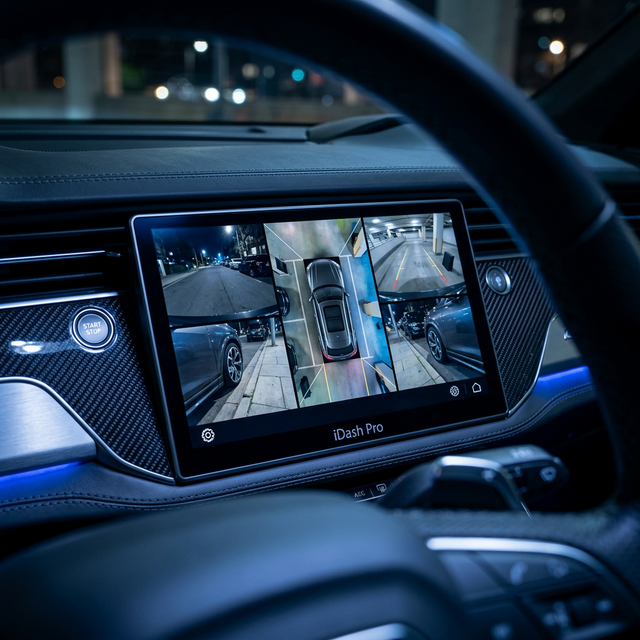 iDash Pro installed in car dashboard