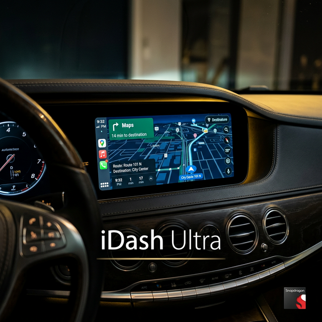 iDash Ultra installed in car dashboard